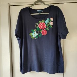 Karen Scott top in size 3x, new with tags